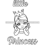 Adorable Baby Girl Little Princess Child Kids Children Infant Toddler Innocent Love Cute Childhood Happy Joy Smile SVG JPG PNG Vector Clipart Cricut Silhouette Cut Cutting
