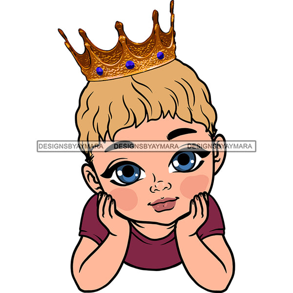 Adorable Baby Boy Hand In Face Little Prince Child Kids Children Infant Toddler Innocent Hand In Face Love Cute Childhood Happy Joy Smile SVG JPG PNG Vector Clipart Cricut Silhouette Cut Cutting