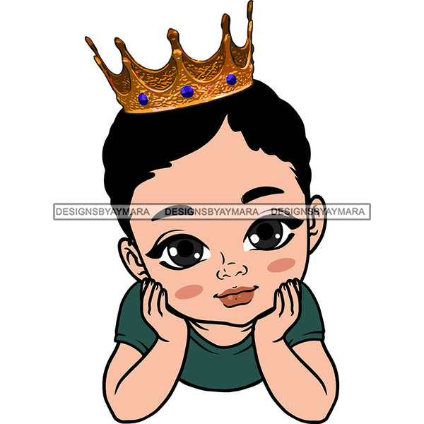 Adorable Baby Boy Hand In Face Little Prince Child Kids Children Infant Toddler Innocent Hand In Face Love Cute Childhood Happy Joy Smile SVG JPG PNG Vector Clipart Cricut Silhouette Cut Cutting