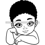 Adorable Baby Boy Hand In Face Child Kids Children Infant Toddler Innocent Hand In Face Love Cute Childhood Happy Joy Smile SVG JPG PNG Vector Clipart Cricut Silhouette Cut Cutting