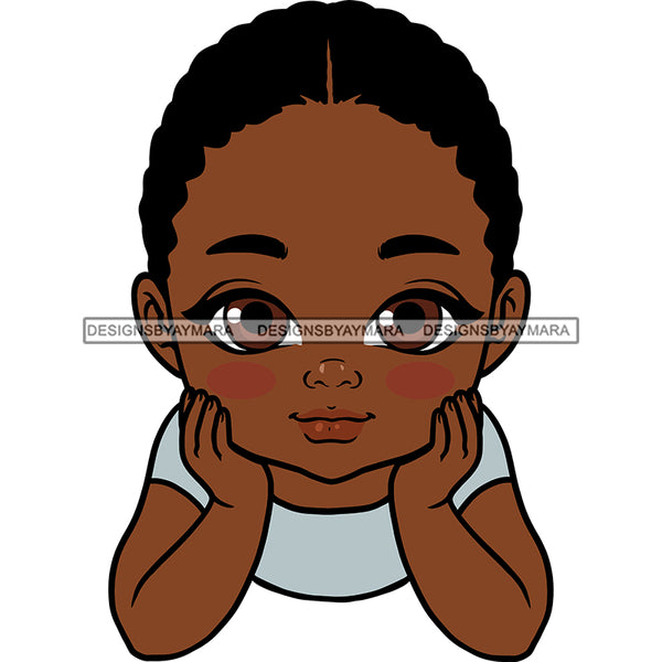 Adorable Baby Boy Child Kids Children Infant Toddler Innocent Hand In Face Love Cute Childhood, Happy Joy Smile SVG JPG PNG Vector Clipart Cricut Silhouette Cut Cutting