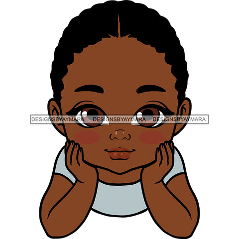 Adorable Baby Boy Child Kids Children Infant Toddler Innocent Hand In Face Love Cute Childhood, Happy Joy Smile SVG JPG PNG Vector Clipart Cricut Silhouette Cut Cutting