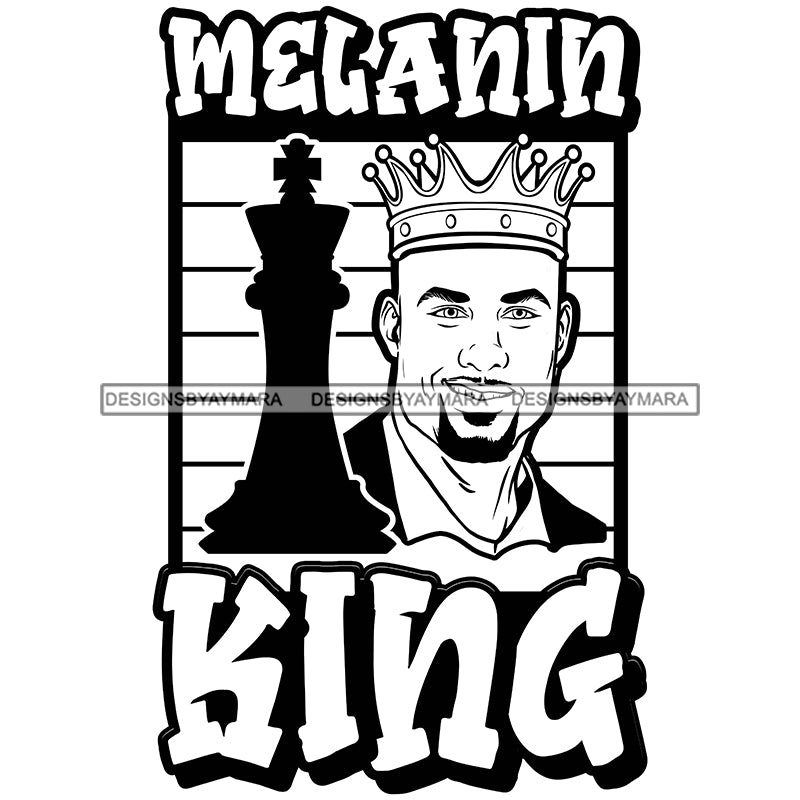 Black King Chess SVG – I Love Melanin