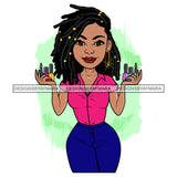 Bundle 5 Lola Beauty Salon Make Up Artist Business Owner Element Logo Melanin African American Woman Black Girl Magic SVG JPG PNG Layered Cutting Files For Silhouette Cricut and More