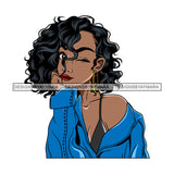Bundle 5 Afro Beautiful Lola Hand In Face Queen Boss Lady Black Woman Nubian Melanin Popping SVG Cutting Files For Silhouette Cricut and More