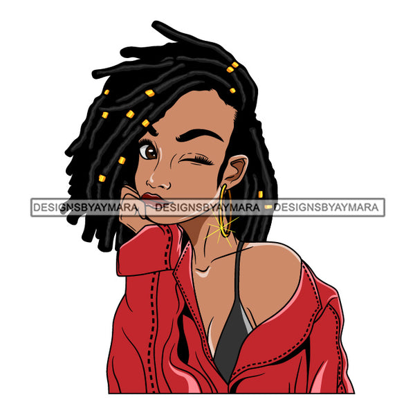 Bundle 5 Afro Beautiful Lola Hand In Face Queen Boss Lady Black Woman Nubian Melanin Popping SVG Cutting Files For Silhouette Cricut and More