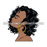 Bundle 5 Afro Beautiful Lola Looking Up Queen Boss Lady Black Woman Nubian Melanin Popping SVG Cutting Files For Silhouette Cricut and More