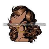 Bundle 5 Afro Beautiful Lola Looking Up Queen Boss Lady Black Woman Nubian Melanin Popping SVG Cutting Files For Silhouette Cricut and More