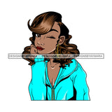 Bundle 5 Afro Lola Winkey Eyes Black Woman Black Girl Magic Layered SVG Cutting Files For Silhouette and Cricut and More!
