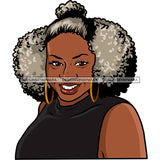 Adult Woman Older Lady Classy Mature Elderly Grey Hair Pretty Grandma SVG Cutting Files For Silhouette Cricut and More!