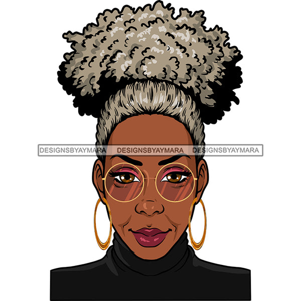 Adult Woman Older Lady Classy Mature Elderly Grey Hair Pretty Grandma SVG Cutting Files For Silhouette Cricut and More!