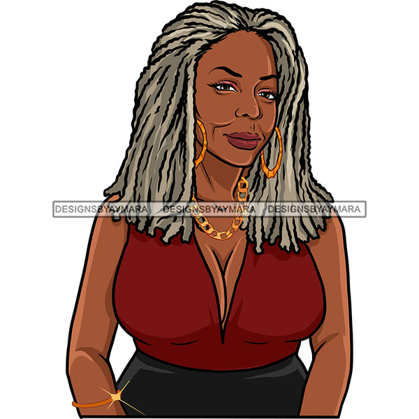 Adult Woman Older Lady Classy Mature Elderly Grey Hair Beautiful Grandma SVG Cutting Files For Silhouette Cricut and More!