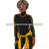 Adult Woman Older Lady Classy Mature Elderly Grey Hair Beautiful Grandma SVG Cutting Files For Silhouette Cricut and More!