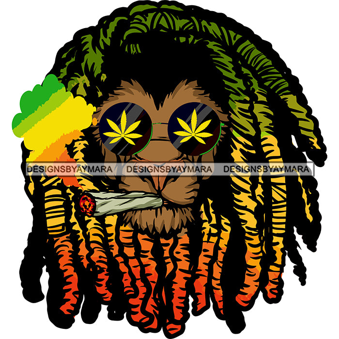 rastafarian smoking weed