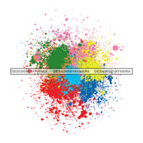 Splash Colorful Background Ideas SVG PNG JPG Cut Files For Silhouette Cricut and More!