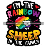 Pride Month Parade Funny Quote Gay Rainbow Celebration White Background SVG JPG PNG Vector Clipart Cricut Silhouette Cut Cutting