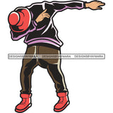 Man Dabbing Hat Baggy Clothes Fashion Male SVG PNG JPG Cut Files For Silhouette Cricut and More!