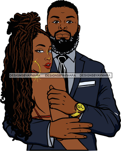 Black Couple Sexy Relationship African Ethnicity Strong Family Falling in Love Happiness Young Adult SVG Cutting Files For Silhouette and Cricut