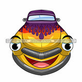 Gorgeous Vintage 50's 60's 70's Car Cartoon Character Automobile Luxurious Muscle Machine Speed Transportation SVG JPG PNG Vector Clipart Cricut Silhouette Cut Cutting