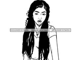 Afro Woman SVG fabulous Glamour African American Ethnicity Braids Dreads Hairstyle Beauty Salon Queen Diva Classy Lady  .SVG .EPS .PNG Vector Clipart Digital Cricut Circuit Cut Cuttin