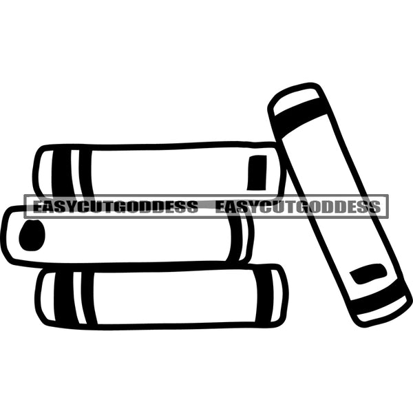 Lot Of Book Artwork Black And White Artwork Silhouette Design Element SVG JPG PNG Vector Clipart Cricut Silhouette Cut Cutting