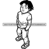 Black And White Artwork Afro Boys Smile Face Design Element Afro Short Hairstyle Vector SVG JPG PNG Vector Clipart Cricut Silhouette Cut Cutting