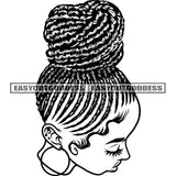 African Woman Sexy Pose Locus Hairstyle Design Element Afro Woman Head And Face Artwork Locus Hairstyle Vector SVG JPG PNG Vector Clipart Cricut Silhouette Cut Cutting