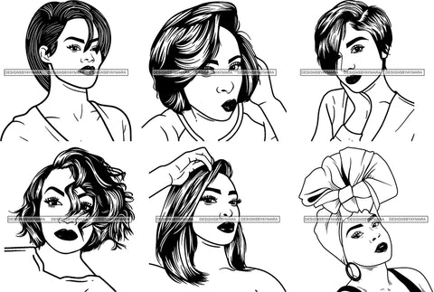 Free Bundle Afro Woman SVG Files For Cutting and More!