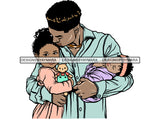 Father's Day Dad Papi Papa My Hero True Love Man Kids Son Daughter Family Together .PNG .JPG .SVG .Vector Clipart Perfect For Printing Not For Cutting