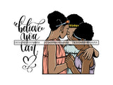 African Girls Praying God PNG File For Print