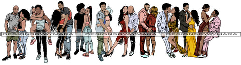 Bundle 10 Sexy Couple Goals PNG Relationship Family Love Happiness Young Adult EPS .PNG Vector Clipart Not For Cutting