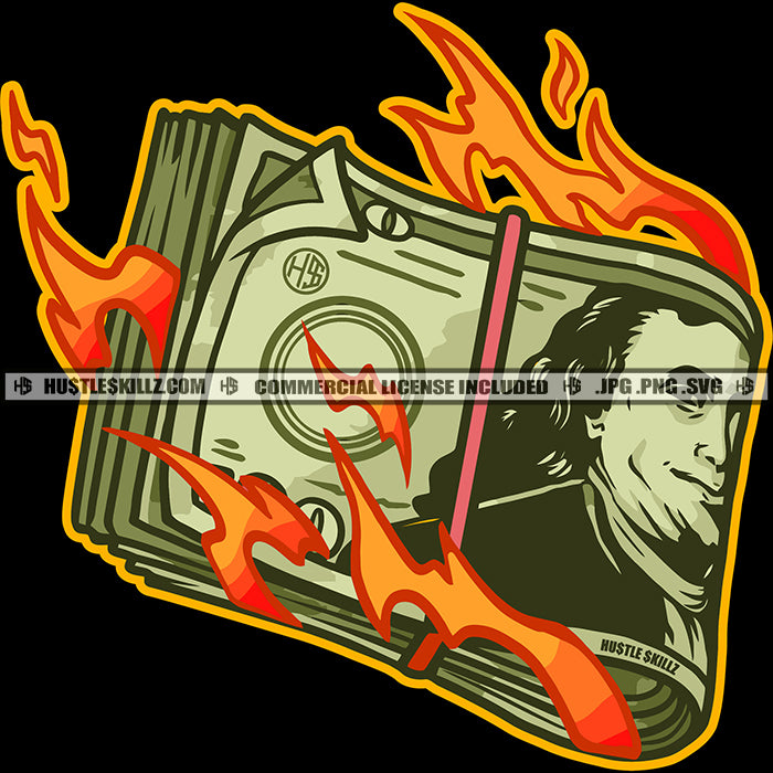 Burning Fire Vector PNG & SVG Design For T-Shirts