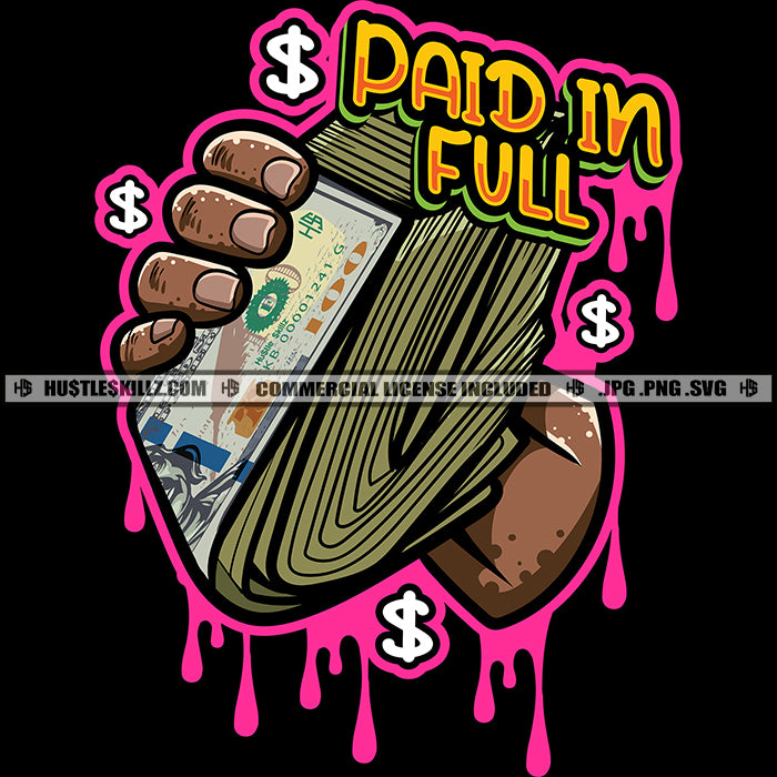 paid in full clipart