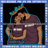 African American Locs Dreads Hair Couple Crown On Head Melanin Nubian Girl Boy Black Design Element Magic Ski Mask Gangster SVG JPG PNG Vector Clipart Cricut Cutting Files