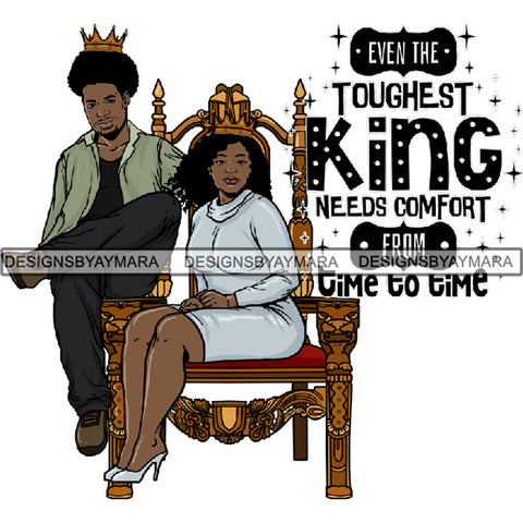 King and Queen Rey Reina Couple Life Goals PNG Print Files Not For Cutting