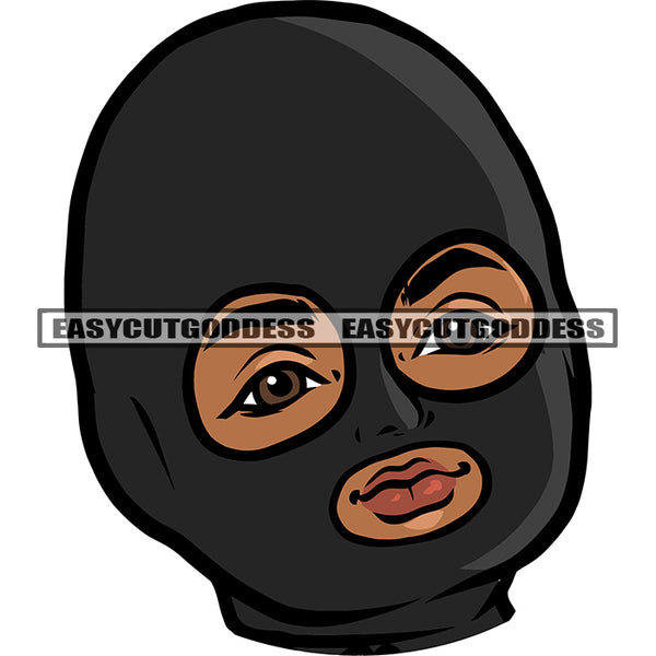 African American Cute Baby Face Design Element Baby Smile Face White Background Vector SVG JPG PNG Vector Clipart Cricut Silhouette Cut Cutting
