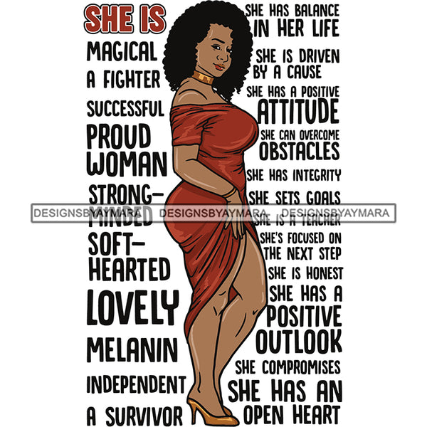 Bundle 20 Afro Woman She's Successful Quotes SVG Files For Cutting and More!