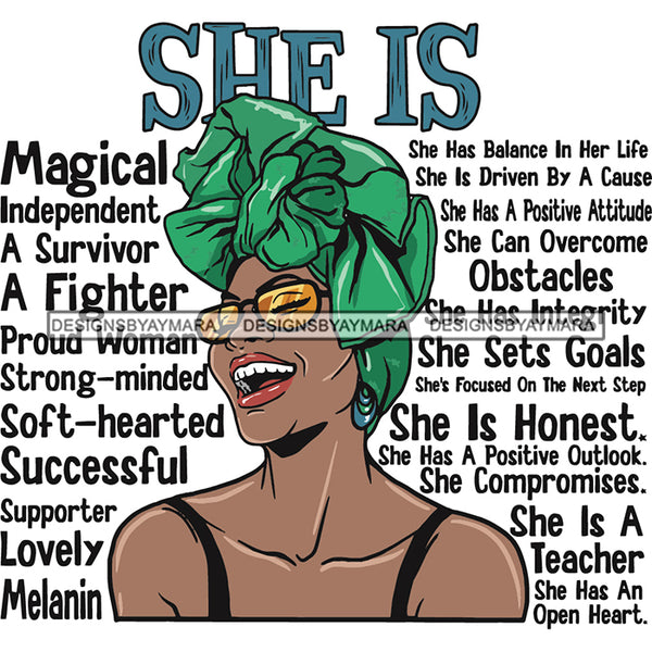 Bundle 20 Afro Woman She's Successful Quotes SVG Files For Cutting and More!