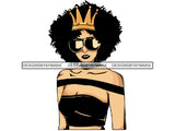 Africa Goddess Pretty Woman Fashion Model Sexy Queen Diva Classy Lady .JPG .SVG.PNG With A Transparent Background Vector Clipart Not For Cutting