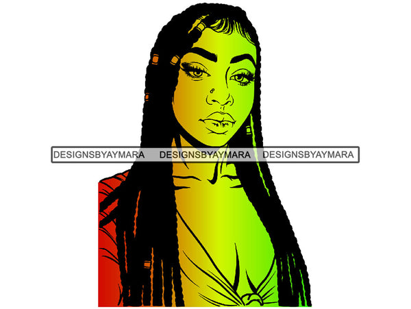 Africa Goddess Pretty Woman Fashion Model Sexy Queen Diva Classy Lady .JPG .SVG.PNG With A Transparent Background Vector Clipart Not For Cutting