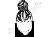 Afro Beautiful Black Woman SVG African American Ethnicity Afro Puffy Hairstyle Beauty Salon Queen Diva Classy Lady  Beautiful People Beauty Salon Princess
