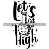 Weed Leaf Grass Medical Marijuana Hemp Pot Joint Blunt Cannabis Hashish Stoned High Life SVG Cutting Files