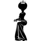 Afro Queen Silhouette SVG African Goddess Cutting Files 1