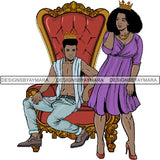 King and Queen Rey Reina Couple Life Goals PNG Print Files Not For Cutting