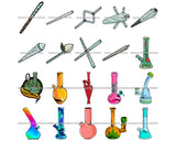 Bundle 20 Marijuana Cannabis Hashish Weed Leaf Grass Dope 420 Hemp Pot Joint Blunt Stoned High Life SVG Cutting Files