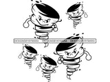 Hurricane Season Tornado Storm Angry Whirlwind Art Design Twirl Twister Cyclone Typhoon Calamity .JPG .PNG .SVG Clipart Vector Cricut Cut Cutting