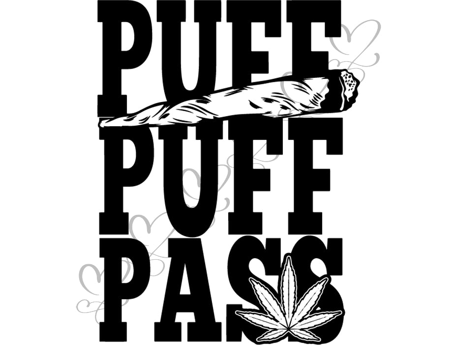 Smoking Weed Joint Svg Puff Puff Pass Svg Weed Svg Cannabis Svg