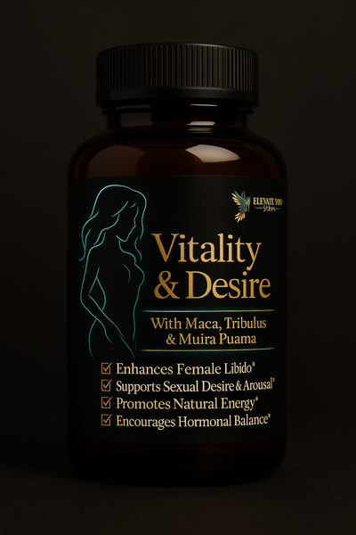 Vitality & Desire – Women’s Libido Booster, Hormone Balance & Natural Energy Supplement (Maca, Tribulus, Ashwagandha KSM-66, Muira Puama)