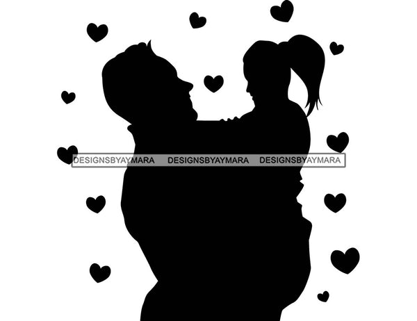 Happy Father's Day Celebration Dad Daughter Love Dad's Day Man Male Parental Daddy's Special Day Paternal Recognition Parenting Appreciation SVG JPG PNG Cricut Sublimation Print Cutting Designs