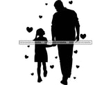 Happy Father's Day Celebration Dad Daughter Girl Love Dad's Day Man Male Parental Daddy's Special Day Paternal Recognition Parenting Appreciation SVG JPG PNG Cricut Sublimation Print Cutting Designs